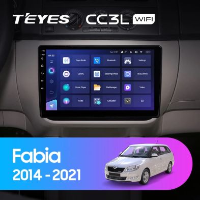 Штатная магнитола Teyes CC3L WiFi 2/32 Skoda Fabia (2014-2021)