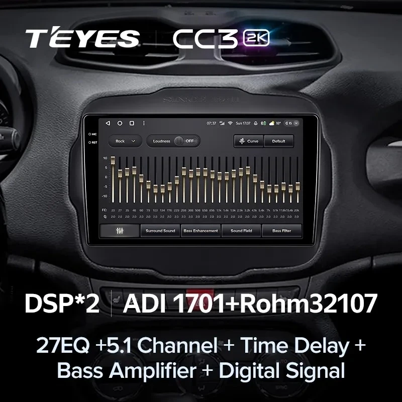 Штатная магнитола Teyes CC3 2K 4/64 Jeep Renegade (2014-2018)