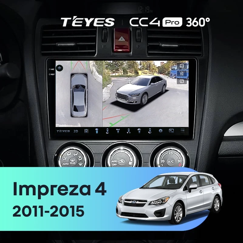 Штатная магнитола Teyes CC4 Pro 360 8/128 Subaru Impreza 4 (2011-2015) Тип-A