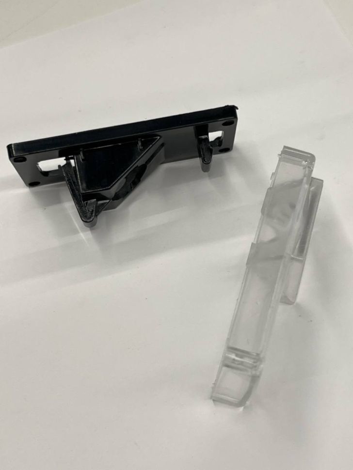 Адаптер под заднюю камеру в подсветку номера Toyota Prado 120, Land Cruiser 2002+(запаска под полом)