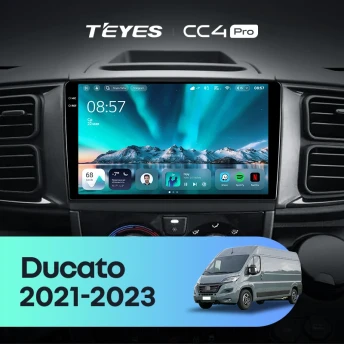 Штатная магнитола Teyes CC4 Pro 12/256 Fiat Ducato Van L3H2 (2021-2023)