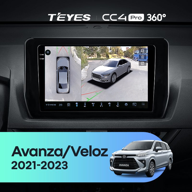 Штатная магнитола Teyes CC4 Pro 360 12/256 Toyota Avanza Veloz (2021-2023)