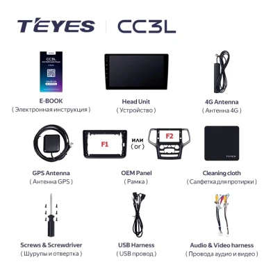 Штатная магнитола Teyes CC3L 4/64 Jeep Grand Cherokee WK2 (2013-2020) F2