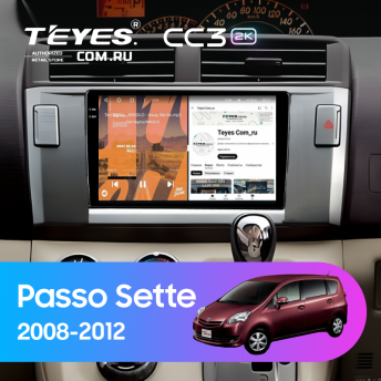 Штатная магнитола Teyes CC3 2K 4/64 Toyota Passo Sette (2008-2012)