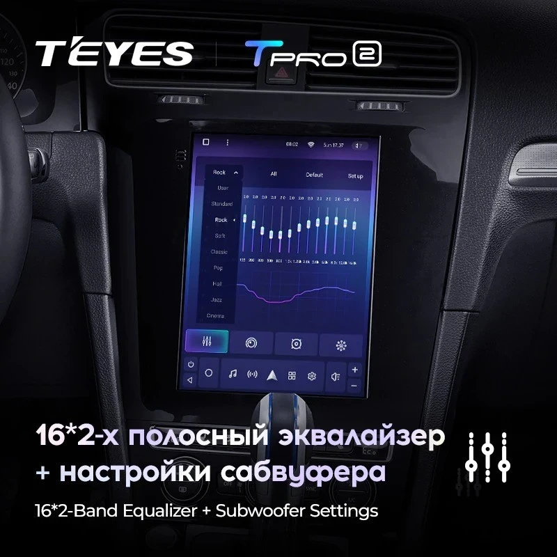 Штатная магнитола Tesla style Teyes TPRO 2 3/32 Volkswagen Golf 7 (2012-2020)