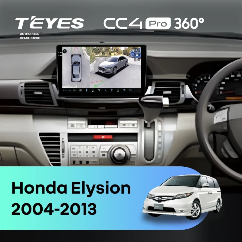 Штатная магнитола Teyes CC4 Pro 360 8/128 Honda Elysion (2004-2013)