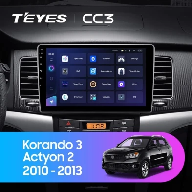 Штатная магнитола Teyes CC3 4/32 SsangYong Korando 3 Actyon 2 (2010-2013)