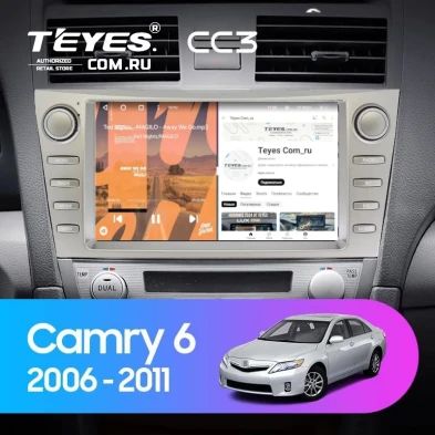 Штатная магнитола Teyes CC3 4/32 Toyota Camry 6 XV 40 (2006-2011) F4 с кнопками