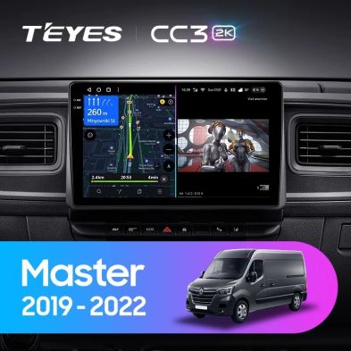 Штатная магнитола Teyes CC3 2K 6/128 Renault Master (2019-2022)