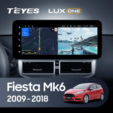 Штатная магнитола Teyes LUX ONE 6/128 Ford Fiesta Mk 6 (2009-2012) Тип-A