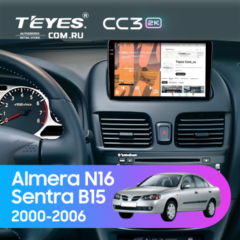 Штатная магнитола Teyes CC3 2K 4/32 Nissan Sentra B15 (2000-2006)