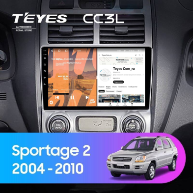 Штатная магнитола Teyes CC3L 4/32 Kia Sportage 2 (2004-2010)