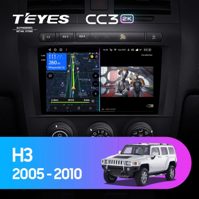 Штатная магнитола Teyes CC3 2K 4/32 Hummer H3 1 (2005-2010)