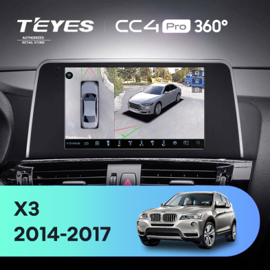 Штатная магнитола Teyes CC4 Pro 360 8/128 BMW X3 F25 NBT (2014-2017)