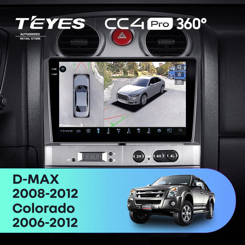 Штатная магнитола Teyes CC4 Pro 360 12/256 Isuzu D-Max (2008-2012)