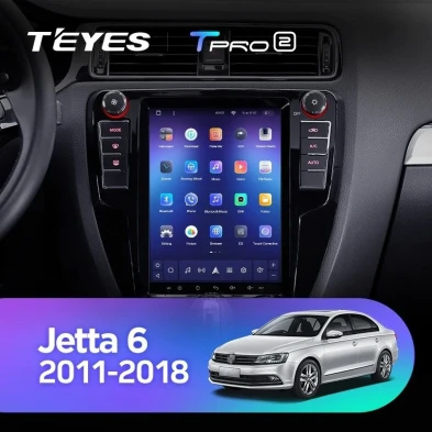 Штатная магнитола Tesla style Teyes TPRO 2 4/32 Volkswagen Jetta 6 (2011-2018) Тип-B