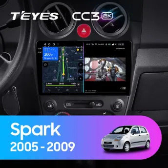 Штатная магнитола Teyes CC3 2K 6/128 Chevrolet Spark M200 (2005-2009)