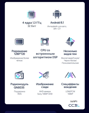 Штатная магнитола Teyes CC3L WiFi 2/32 Kia Cerato 2 TD (2008-2013) F4