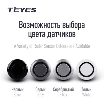 Передние парктроники Teyes R1 для CC3 / CC2 Plus / SPRO Plus / TPRO2 (Белые)