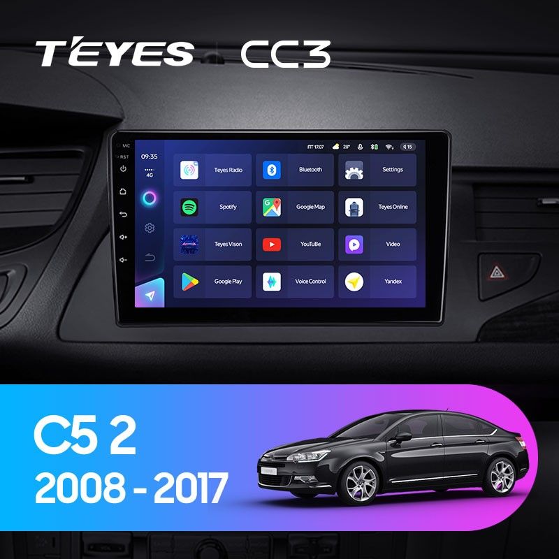 Штатная магнитола Teyes CC3 4/32 Citroen C5 2 (2008-2017) F1