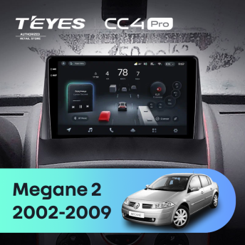 Штатная магнитола Teyes CC4 Pro 8/128 Renault Megane 2 (2002-2009)
