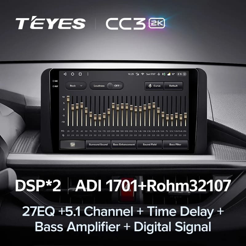 Штатная магнитола Teyes CC3 2K 6/128 Toyota Wigo (2022-2023) F2