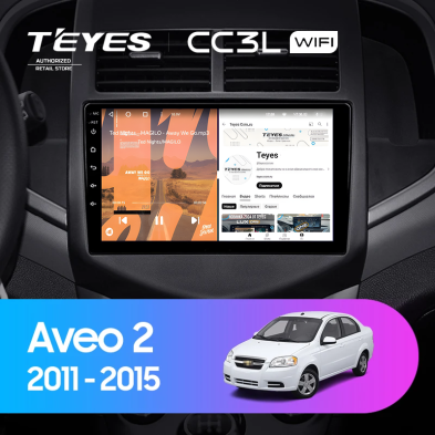 Штатная магнитола Teyes CC3L WiFi 2/32 Chevrolet Aveo 2 (2011-2015)