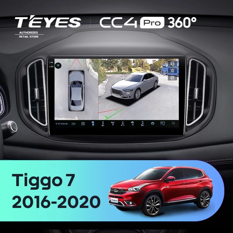 Штатная магнитола Teyes CC4 Pro 360 8/128 Chery Tiggo 7 (2016-2020) F2