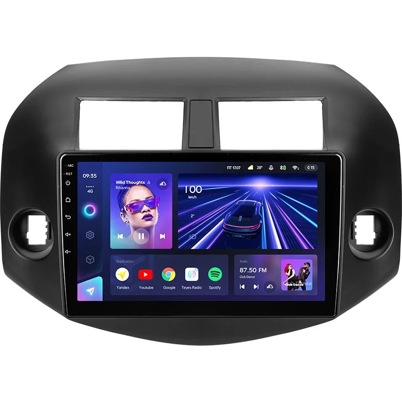 Штатная магнитола Teyes CC3 4/32 Toyota RAV4 3 XA30 (2005-2013) F2 10"