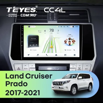 Штатная магнитола Teyes CC4L 6/64 Toyota Land Cruiser Prado 150 (2017-2021)
