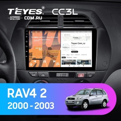 Штатная магнитола Teyes CC3L 4/64 Toyota RAV4 2 CA20 (2000-2003) F3