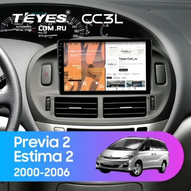 Штатная магнитола Teyes CC3L 4/64 Toyota Previa 2 (2000-2006)