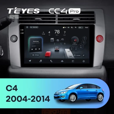 Штатная магнитола Teyes CC4 Pro 8/128 Citroen C4 (2004-2014)