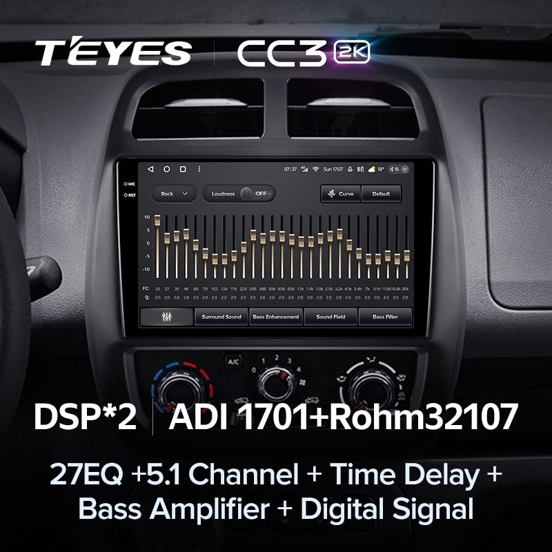 Штатная магнитола Teyes CC3 2K 360 6/128 Renault KWID (2015-2019)