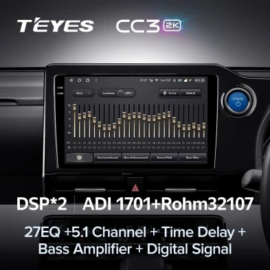 Штатная магнитола Teyes CC3 2K 6/128 Toyota Noah 4 R90 (2022-2023) Правый руль