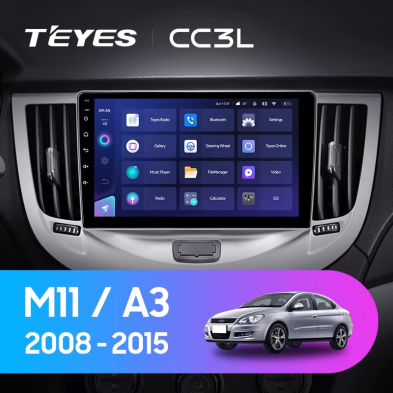 Штатная магнитола Teyes CC3L 4/64 Chery M11 A3 (2008-2015)