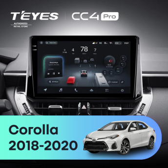 Штатная магнитола Teyes CC4 Pro 8/128 Toyota Corolla 12 (2018-2020) Тип-A