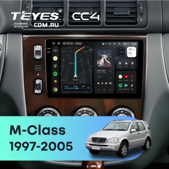 Штатная магнитола Teyes CC4 8/128 Mercedes ML W163 (1997-2005) (дерево)