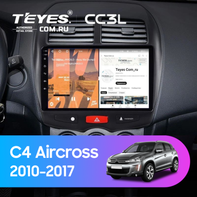 Штатная магнитола Teyes CC3L 4/64 Citroen C4 Aircross (2010-2017) Тип-B