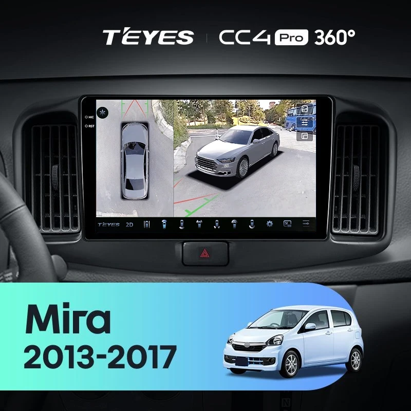 Штатная магнитола Teyes CC4 Pro 360 12/256 Daihatsu Mira eS (2013-2017)