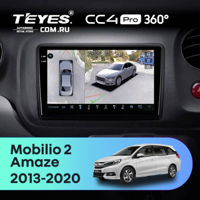 Штатная магнитола Teyes CC4 Pro 360 12/256 Honda Mobilio 2 Amaze (2013-2020)