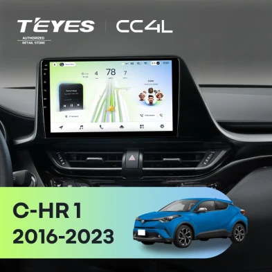Штатная магнитола Teyes CC4L 6/64 Toyota C-HR 1 (2016-2023) F1