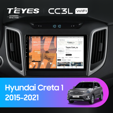 Штатная магнитола Teyes CC3L WiFi 2/32 Hyundai Creta 1 (2015-2021) Тип-B
