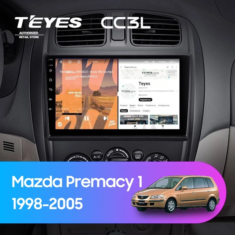 Штатная магнитола Teyes CC3L 4/64 Mazda Premacy 1 (1999-2005)