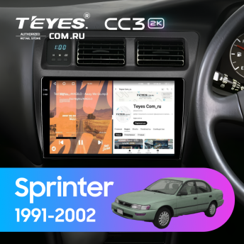 Штатная магнитола Teyes CC3 2K 360 6/128 Toyota Sprinter 7 E100 (1991-2002) Правый руль F1