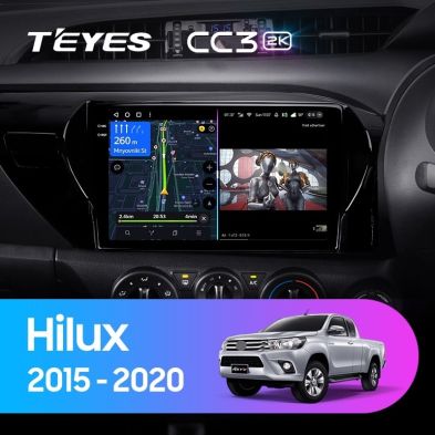 Штатная магнитола Teyes CC3 2K 4/32 Toyota Hilux Pick Up AN120 (2015-2020) Правый руль