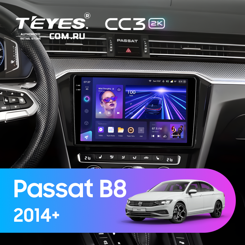 Штатная магнитола Teyes CC3 2K 360 6/128 Volkswagen Passat B8 2014+