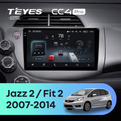 Штатная магнитола Teyes CC4 Pro 8/128 Honda Jazz 2 (2007-2014)