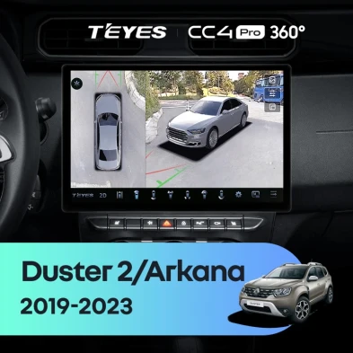 Штатная магнитола Teyes CC4 Pro 360 8/128 Renault Arkana (2019-2023) F2 (13")