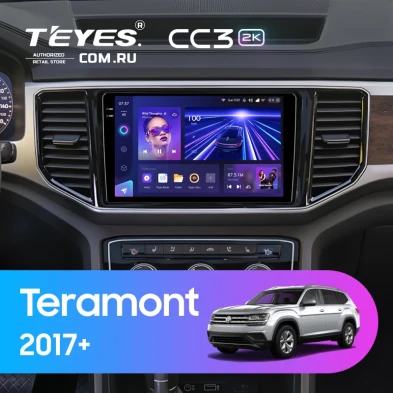 Штатная магнитола Teyes CC3 2K 360 6/128 Volkswagen Teramont 2017+